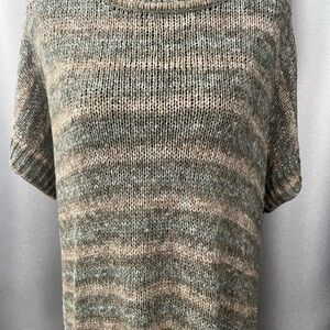 CABLE and GAUGE Striped Knit Sweater
